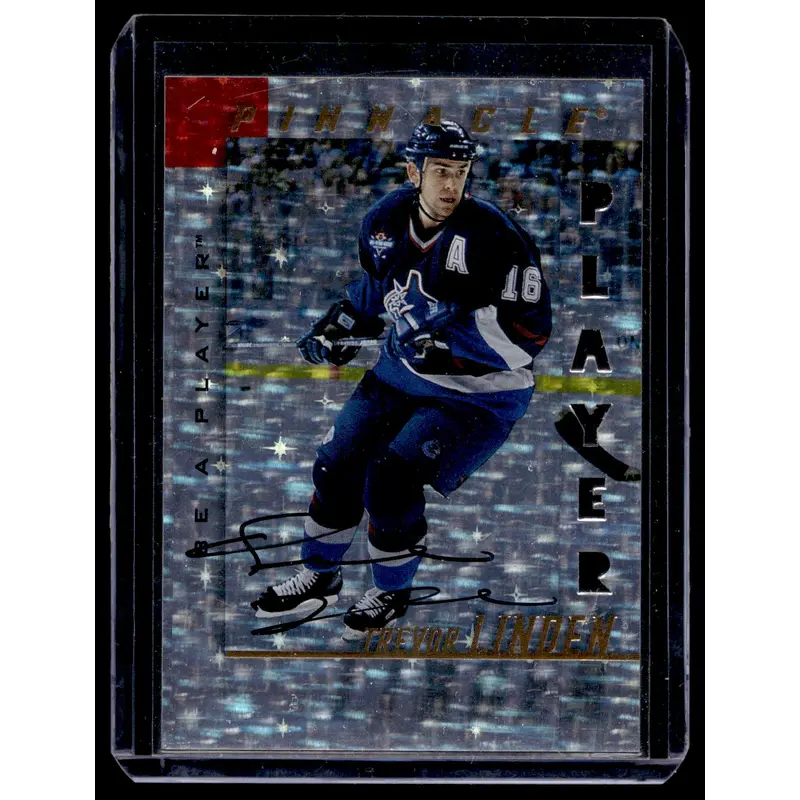 1997-98 Pinnacle Be A Player - Prismatic Die-Cut Autographs - Trevor Linden #9 PR100