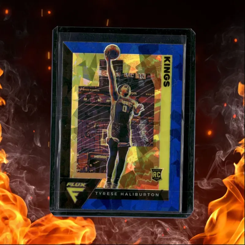 2020-21 Panini Flux Tyrese Haliburton Cracked Ice Prizm Rookie #203