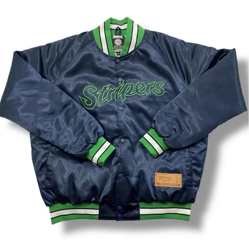 Gwinnett Stripers Official League Satin Bomber Jacket