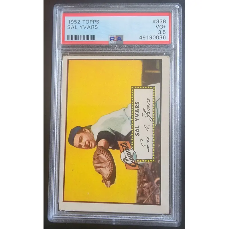 Sal Yvars 1952 Topps #338 PSA 3.5