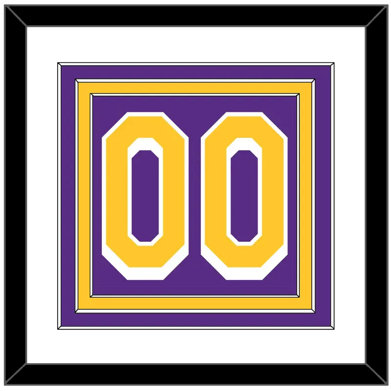 Los Angeles Number - Purple Statement - Triple Mat 1