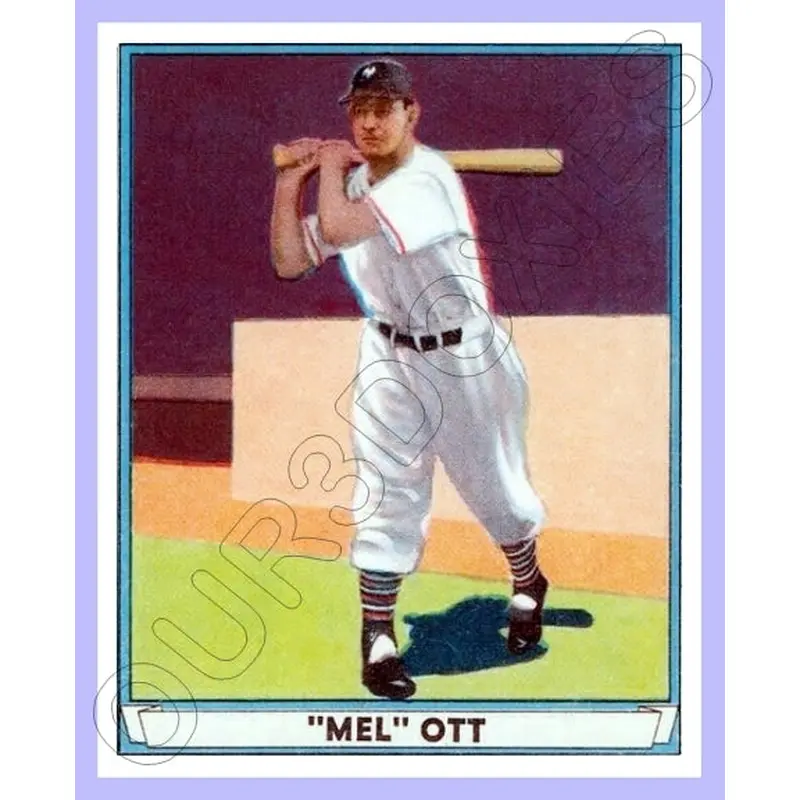 Mel Ott 1941 Play Ball Reproduction Card - 3793