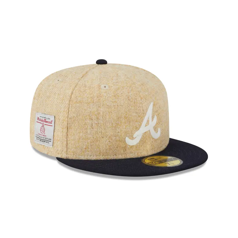 New Era - 59Fifty Fitted Cap - HARRIS TWEED - Atlanta Braves - XTN