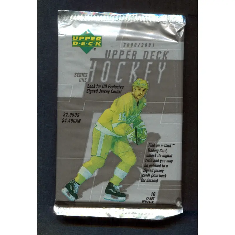 2000/01 Upper Deck Hockey Unopened Series 1 Pack (Retail) (Pre-Priced) (10)