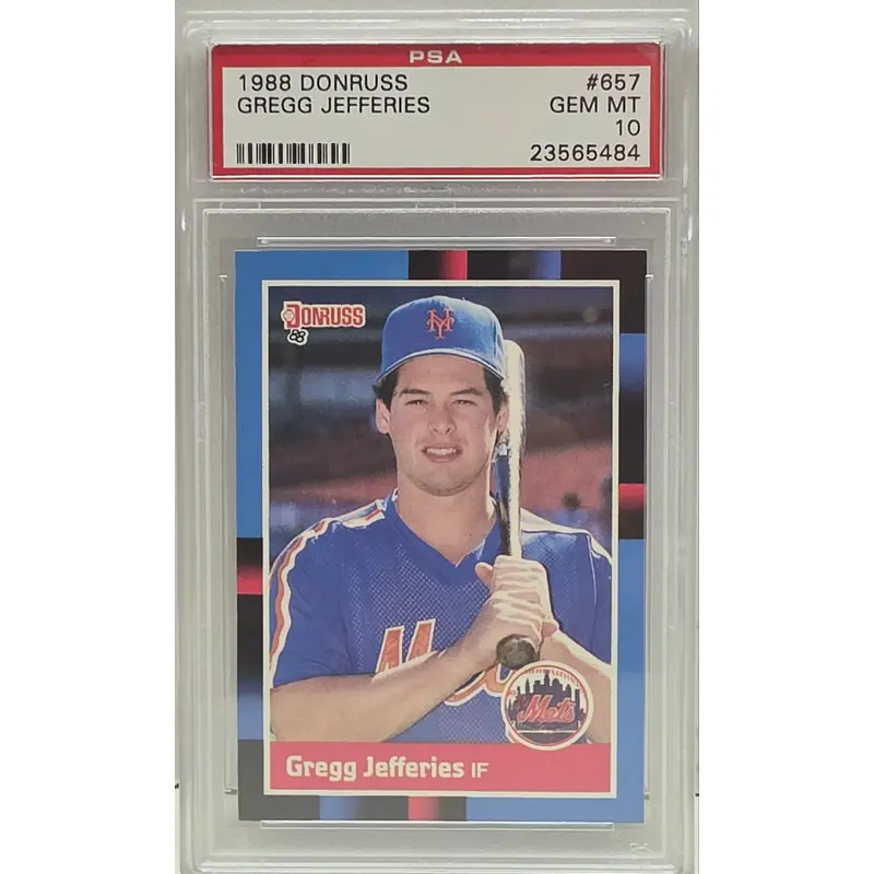 Gregg Jefferies 1988 Donruss #657 PSA 10 Gem Mint