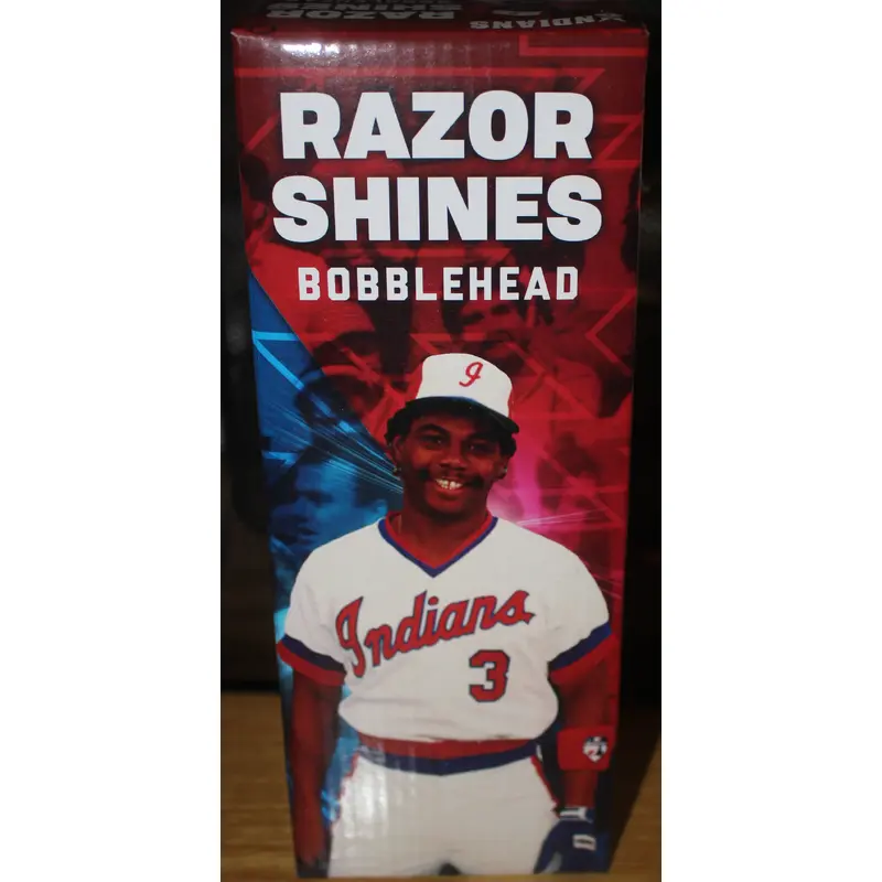 Razor Shines Indianapolis Indians 1989 AA Baseball Champion Bobblehead, new in Box