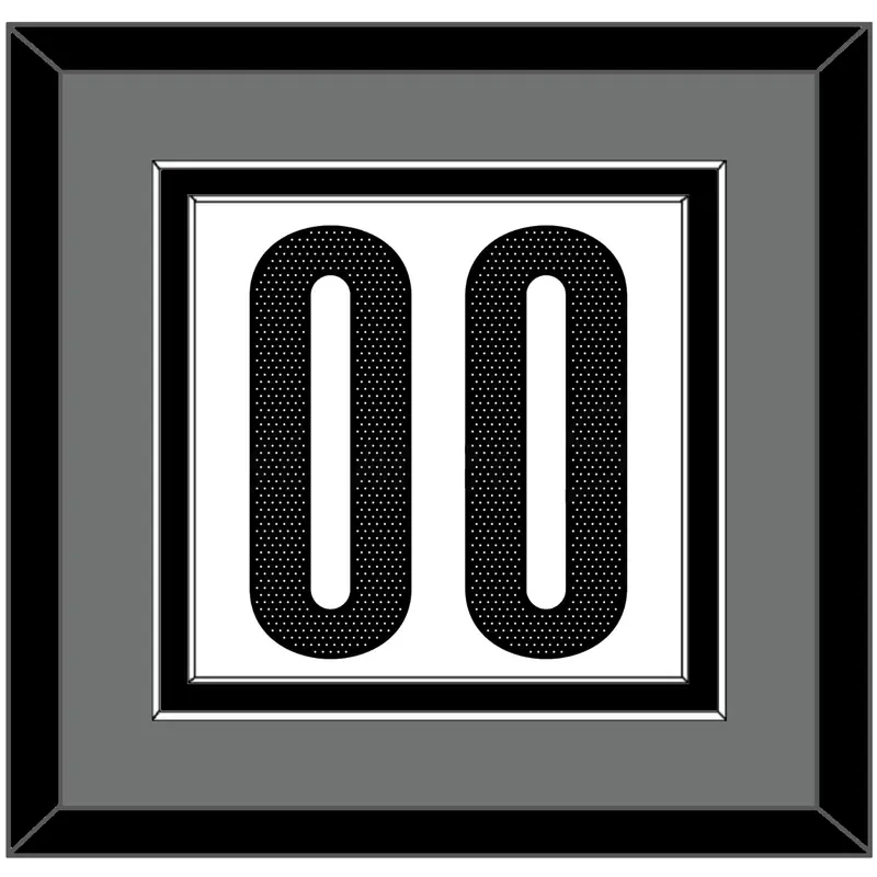Brooklyn Number - White Association - Double Mat 2