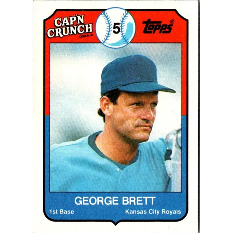 1989 Topps Cap'n Crunch George Brett #9