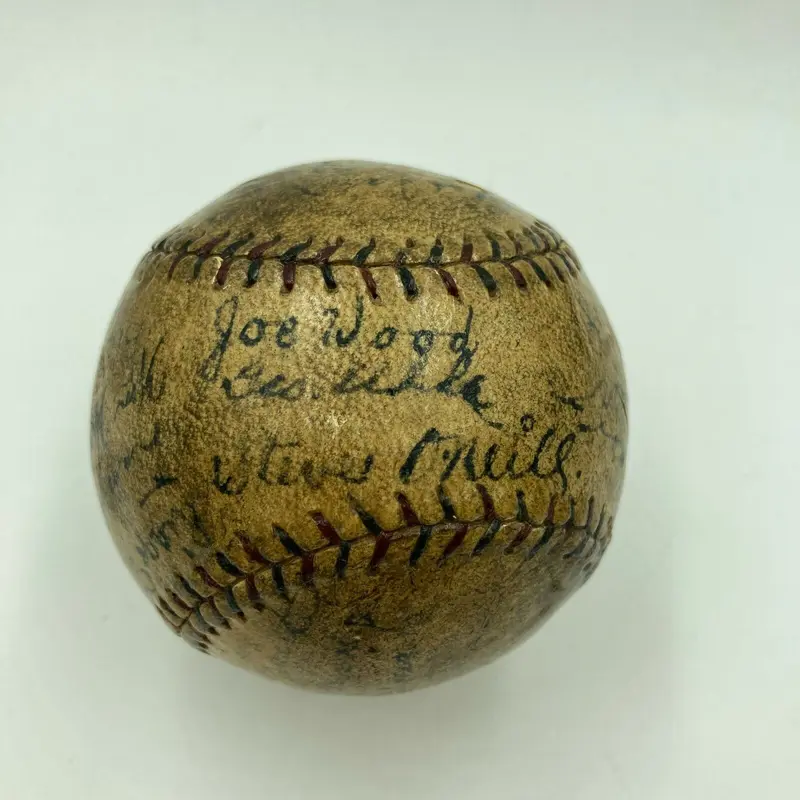 Historic 1922 Cleveland Indians Team Signed Baseball With Tris Speaker JSA COA