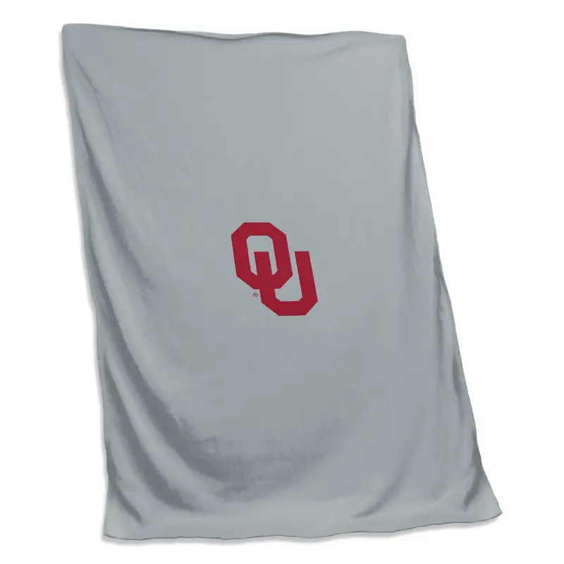 Oklahoma Gray Sweatshirt Blanket (Screened)