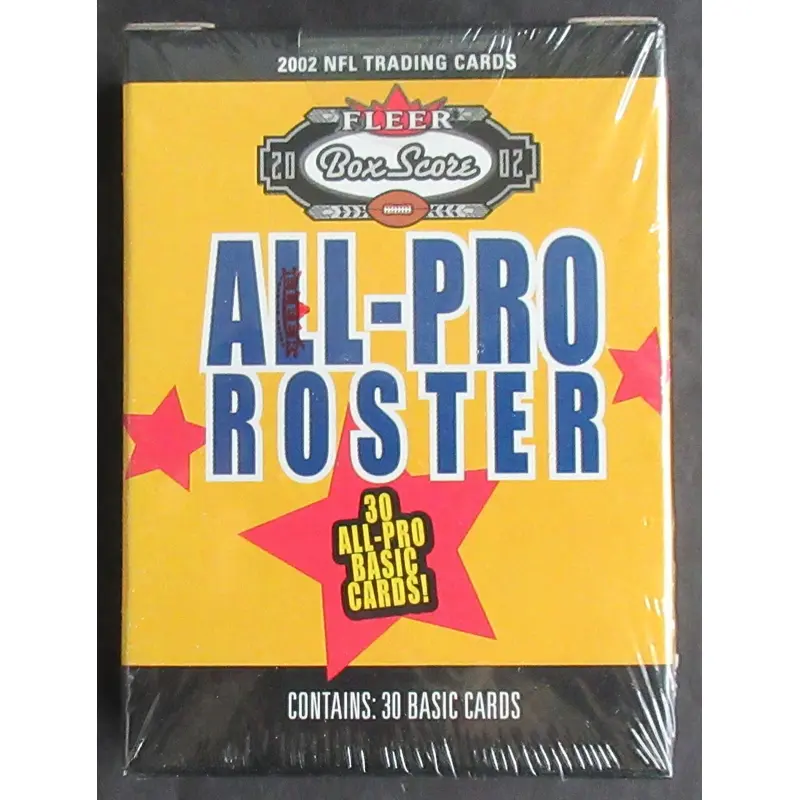 2002 Fleer Football Box Score All-Pro Roster Factory Set (30)