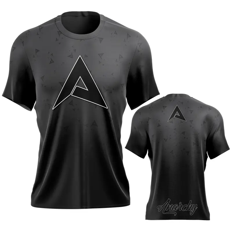 Anarchy Bat Company Short Sleeve Shirt - Charcoal/Black Fade