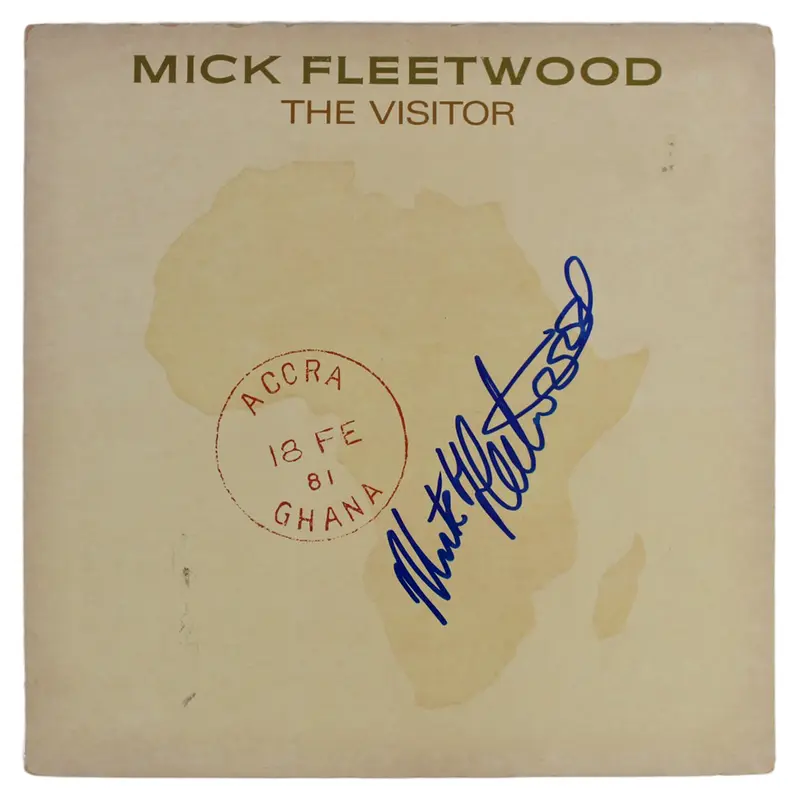 Mick Fleetwood Authentic Signed The Vistor Album Cover Autographed BAS #BG90716