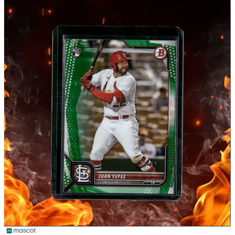 2022 Bowman Juan Yepez Green Rookie 62/99 #24