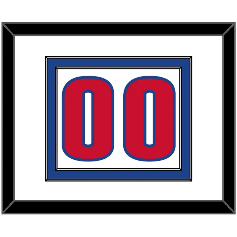 Detroit Number - White Association - Double Mat 1