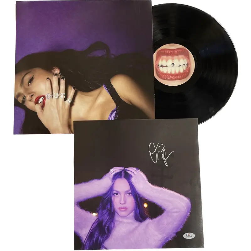 Olivia Rodrigo Signed Vinyl Insert PSA/DNA Autographed Guts