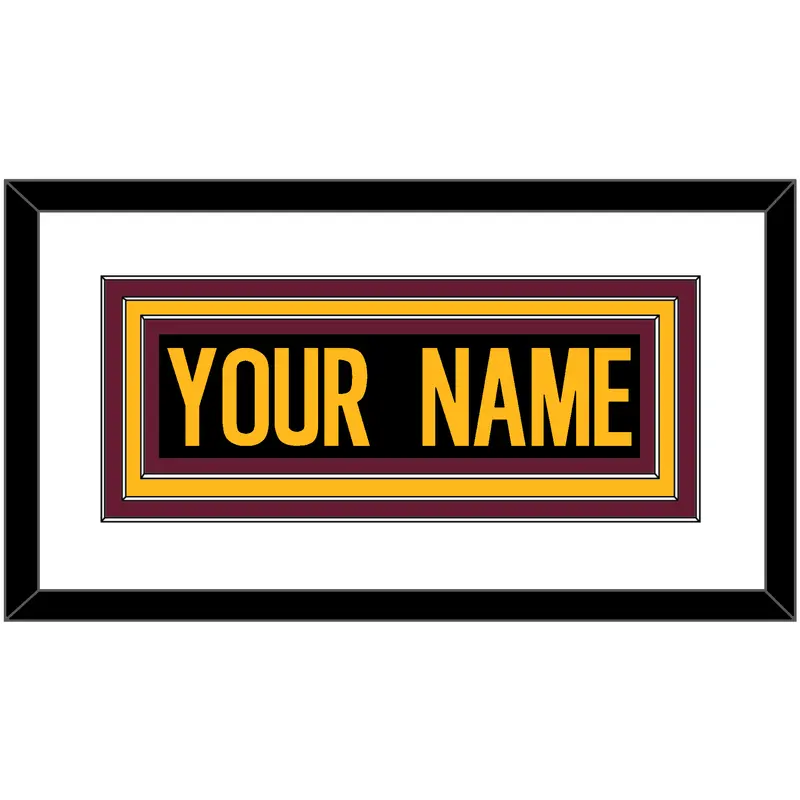 Washington Nameplate - Alternate Black - Triple Mat 1