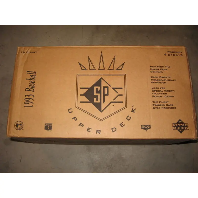 1993 Upper Deck SP Baseball Case (18 Box) (Authenticate)