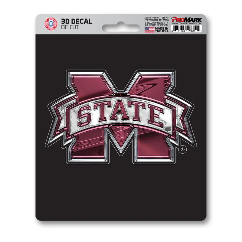 Mississippi State University 3D Decal