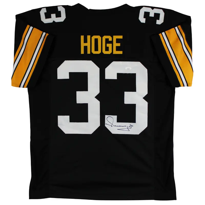 Merril Hoge Authentic Signed Black Pro Style Jersey Autographed JSA #II77526