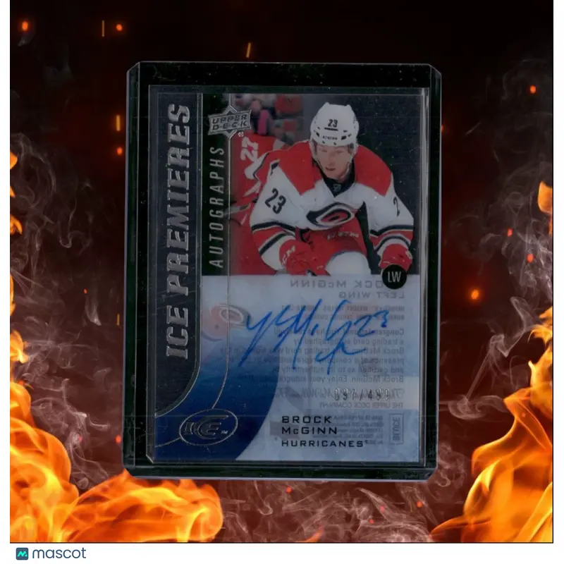 2015-16 Upper Deck Ice Brock McGinn Premieres Rookie Auto 097/499 #IPA-BM