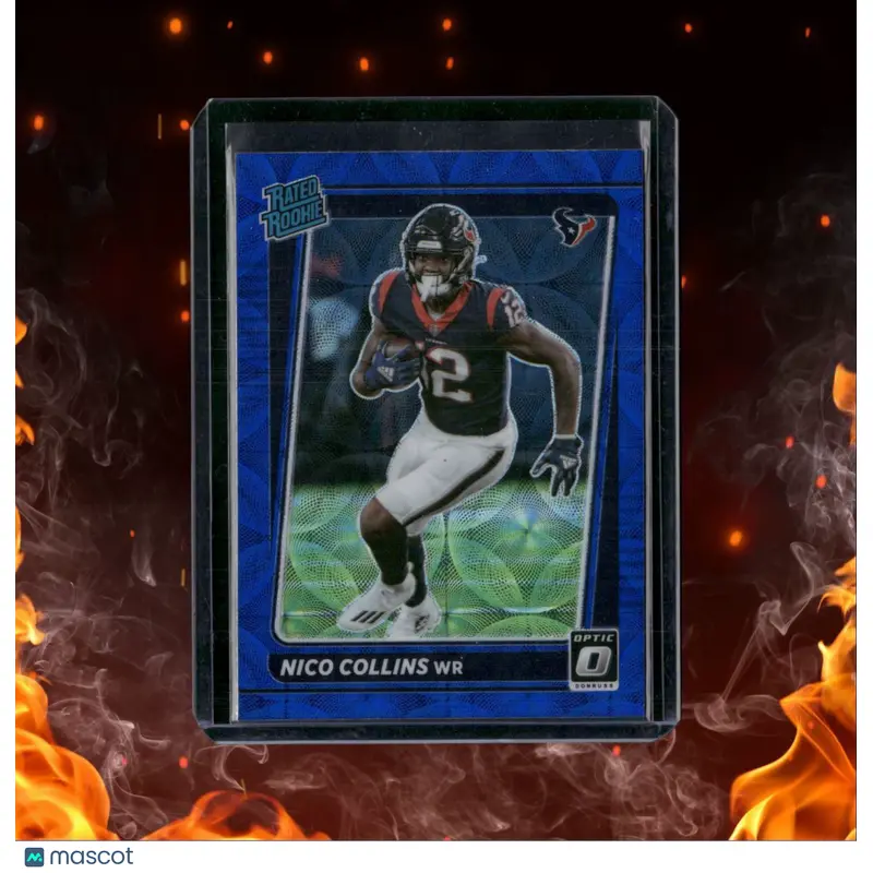 2021 Donruss Optic Nico Collins Blue Scope Prizm Rated Rookie #230