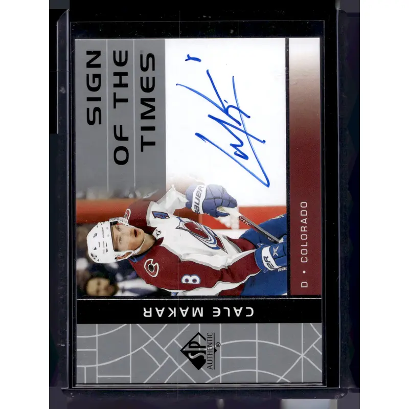 2022-23 Upper Deck SP Authentic - Sign of The Times - Cale Makar #RSOTT-CA