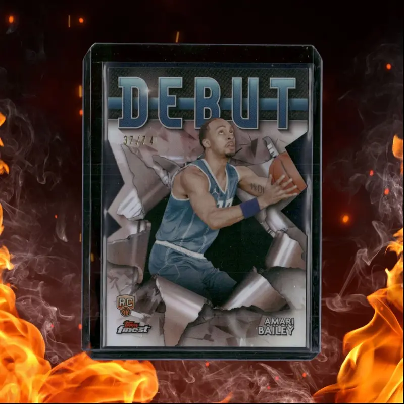 2023-24 Topps Finest Basketball Amari Bailey Debut Die-Cut Refractor Rookie