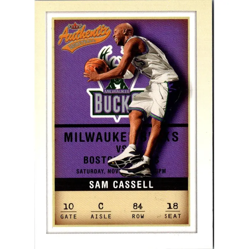 2001 Fleer Authentix Sam Cassell #84