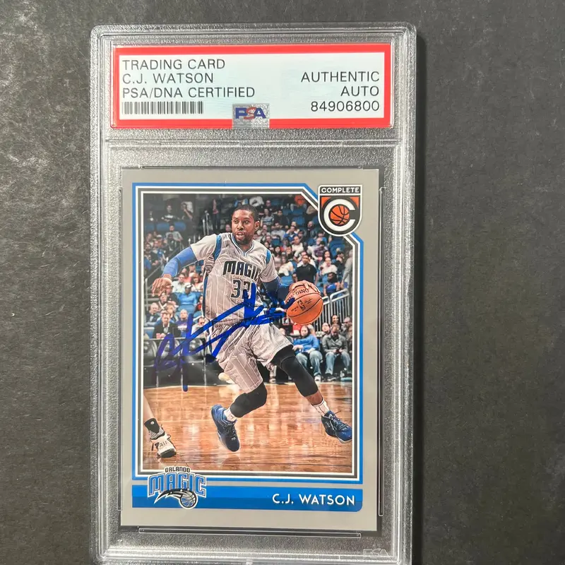 2016-17 Panini Complete #193 C.J. Watson Signed Card AUTO PSA Slabbed Magic