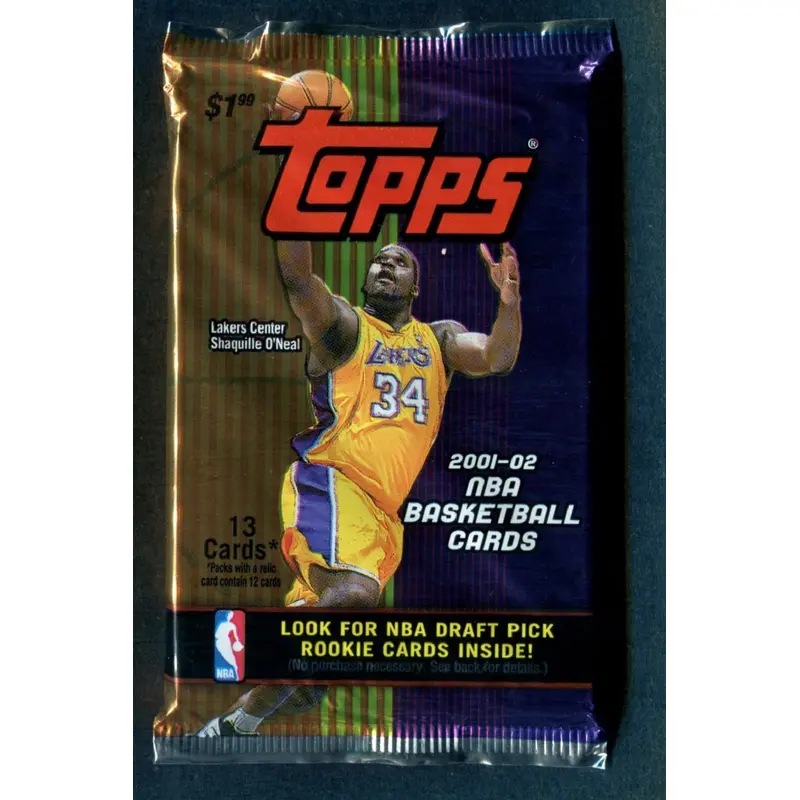 2001/02 Topps Basketball Unopened Pack (Pre Priced) (13)