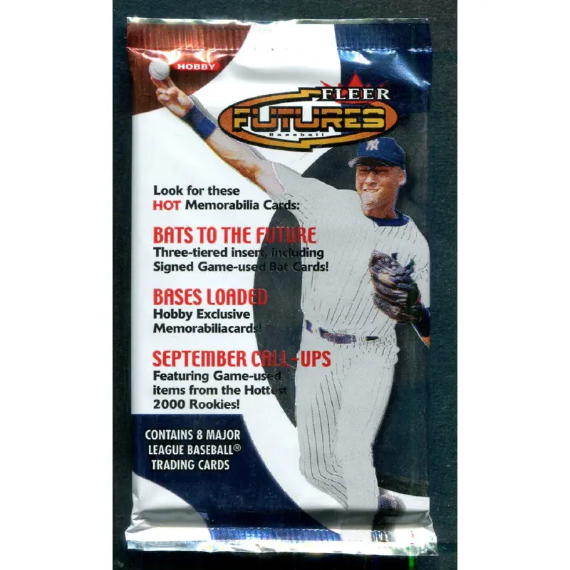 2001 Fleer Futures Baseball Unopened Pack (Hobby) (8)