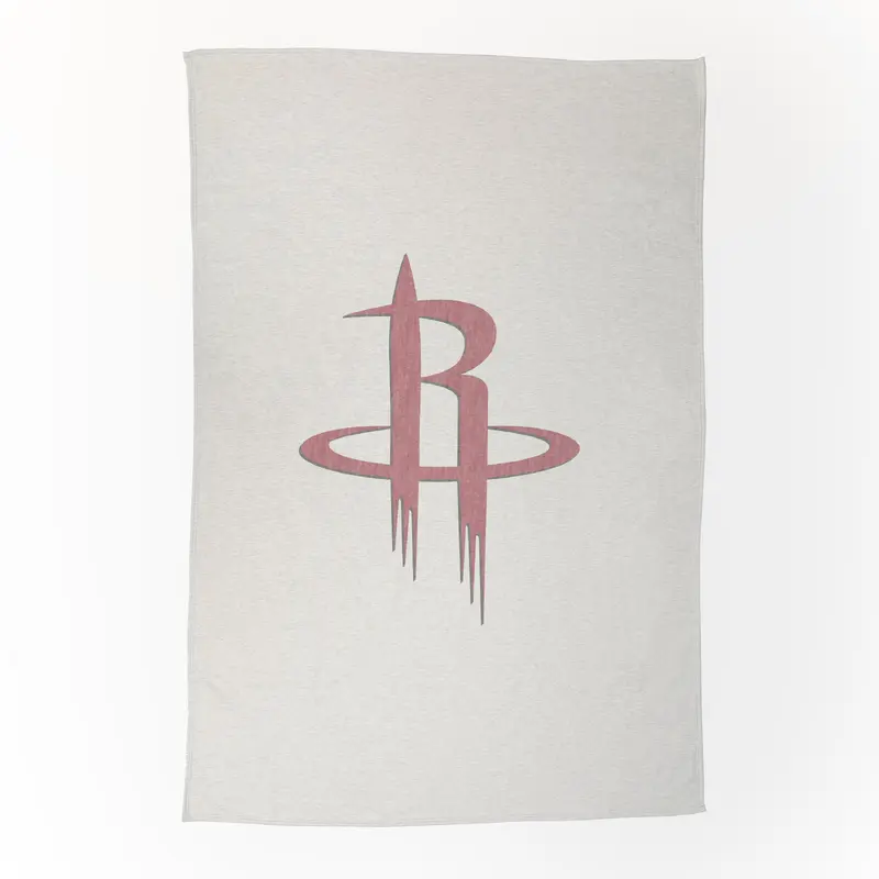 Houston Rockets Oversized Logo Sublimated Sweatshirt Blanket