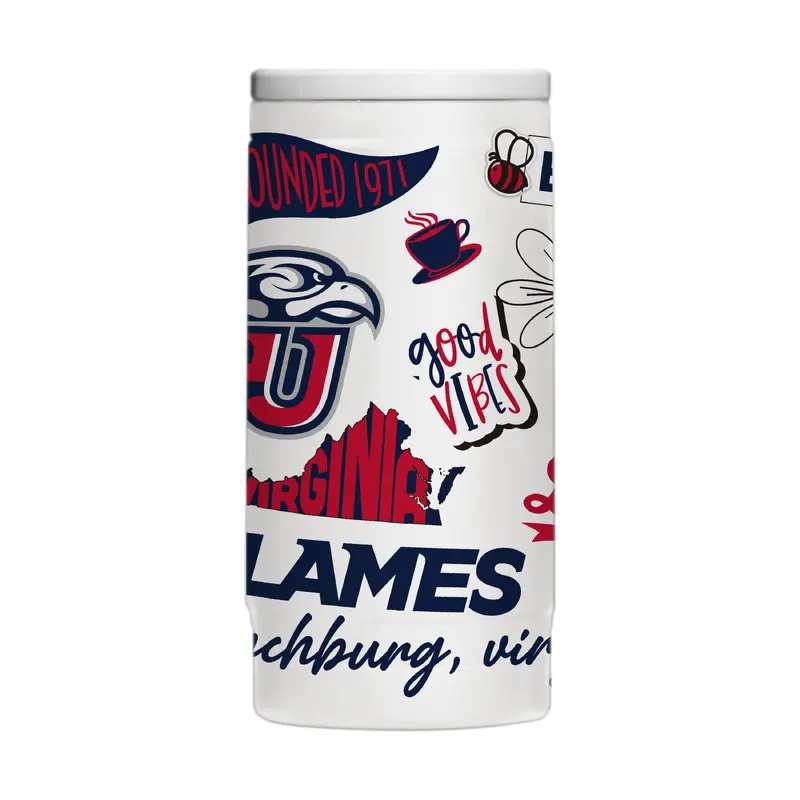 Liberty University 12oz Native Powdercoat SlimCan Coolie