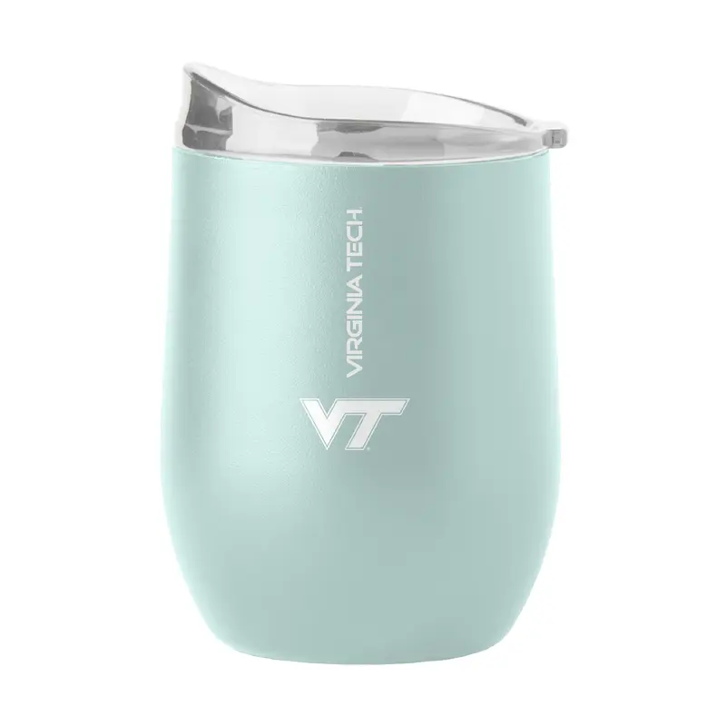 Virginia Tech 16oz Vertical Powder Coat Curved Beverage