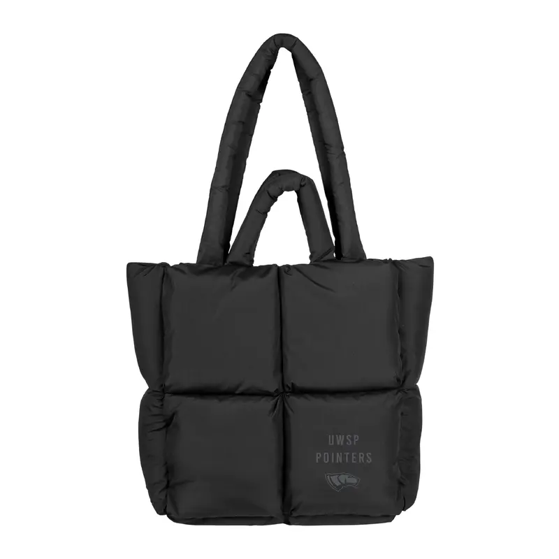 Wisconsin - Stevens Point Black Puff Tote