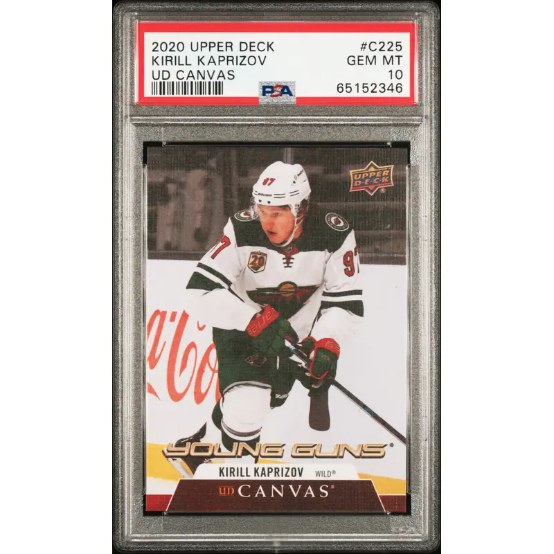 Kirill Kaprizov 2020 Upper Deck Canvas #C225 PSA 10 Gem Minf 2346