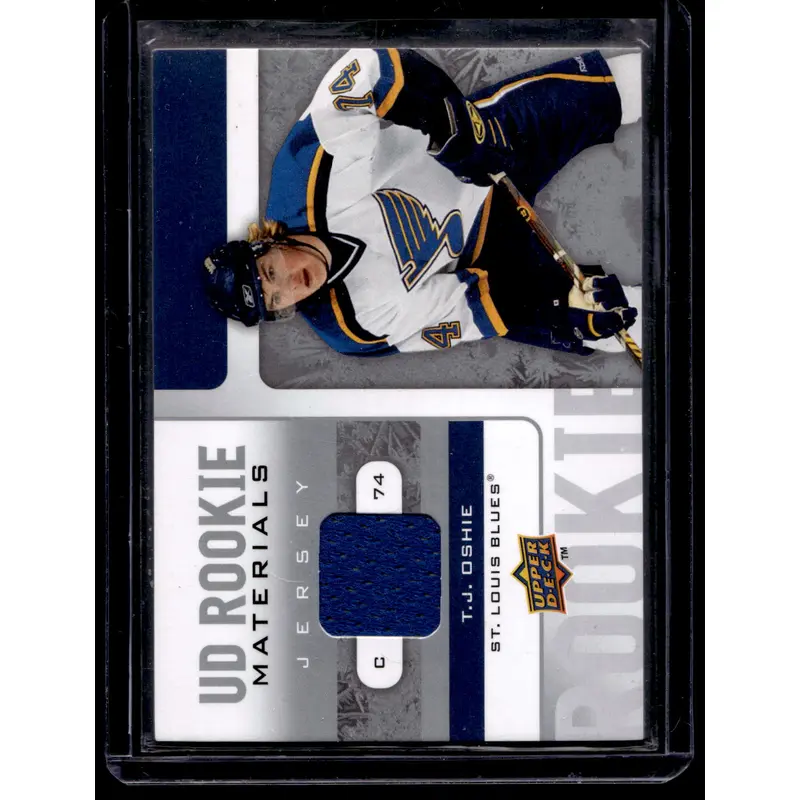 2008-09 Upper Deck - UD Rookie Materials T.J. Oshie #RM-TO RY