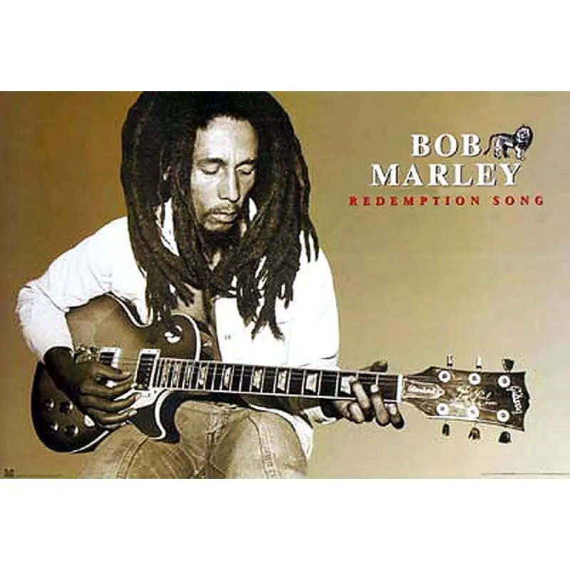 Bob Marley "Redemption Song" Guitar Reggae Music Poster - Import Images Inc.