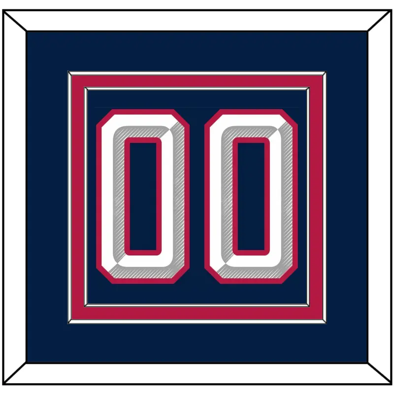 United States Mens Hockey Number - 2025 4 Nations Blue - Double Mat 2
