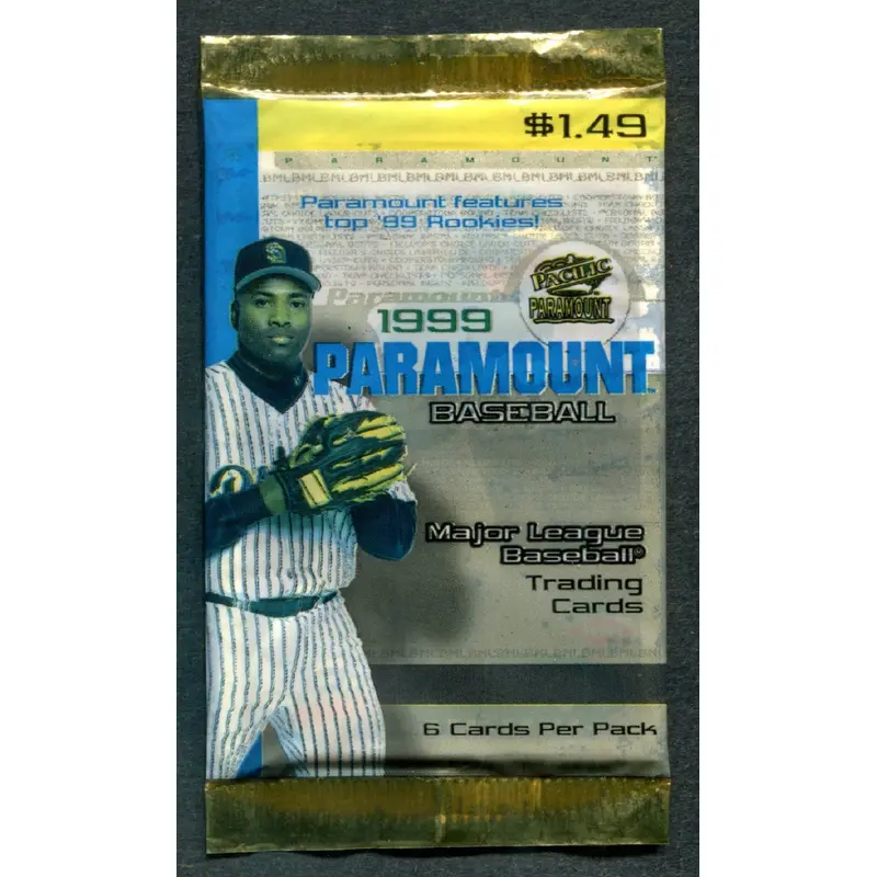 1999 Pacific Paramount Baseball Unopened Pack (Pre-Priced)