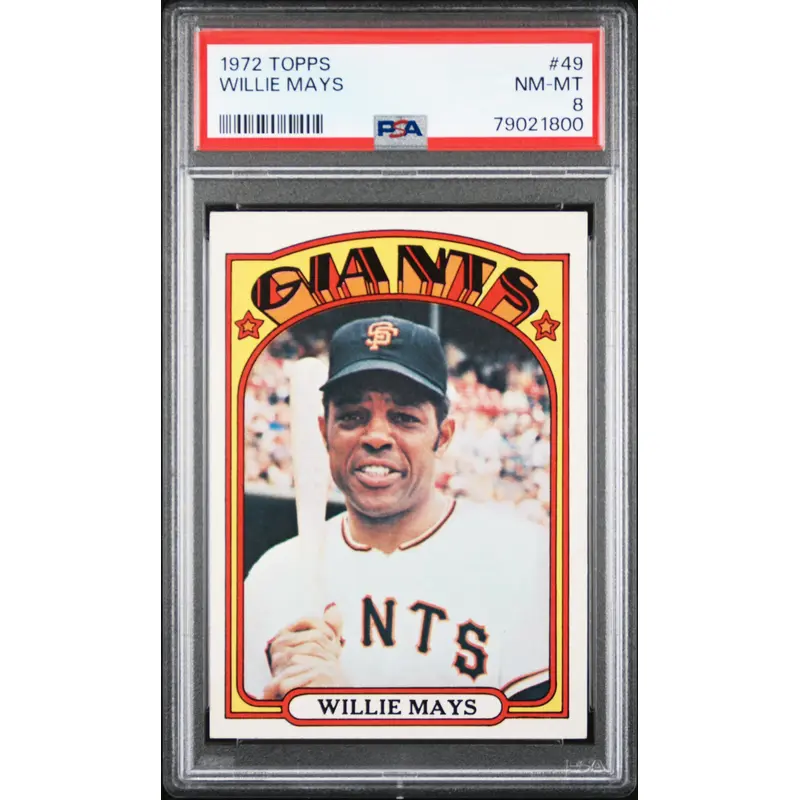 Willie Mays 1972 Topps #49 PSA 8 NM-MINT