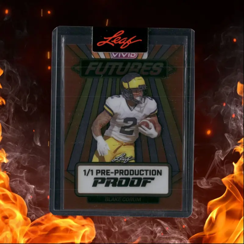 2024 Leaf Vivid Blake Corum Futures Pre-Production Proof 1/1