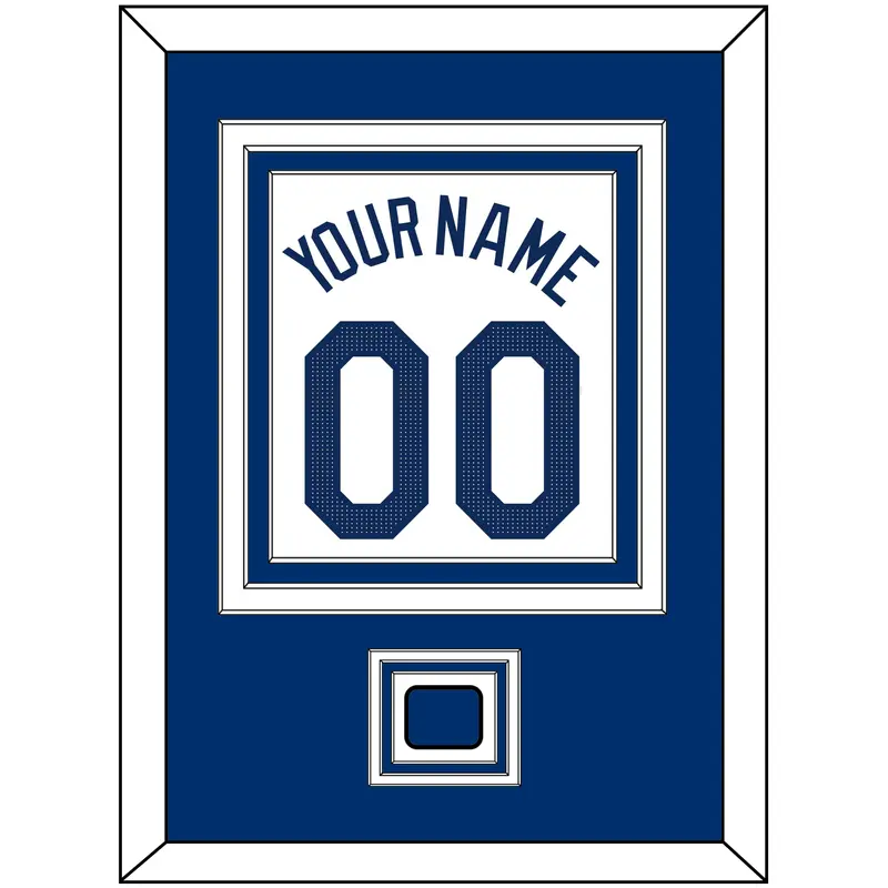 Los Angeles Name, Number & Logo Patch - Home White - Triple Mat 2