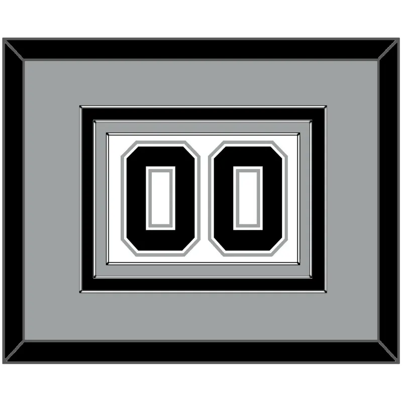 San Antonio Number - Home White (2002-2017) - Triple Mat 3