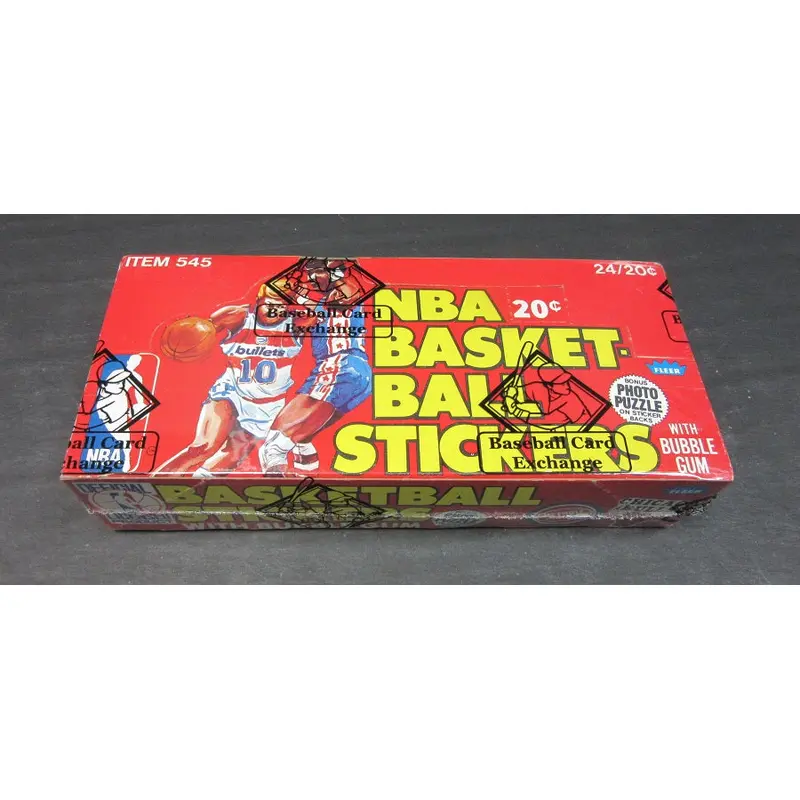 1979/80 Fleer Basketball Stickers Unopened Wax Box (BBCE)