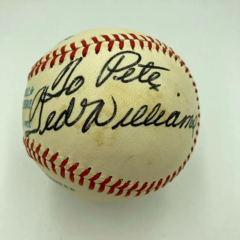 Ted Williams Signed Autographed Official American League Baseball With JSA COA