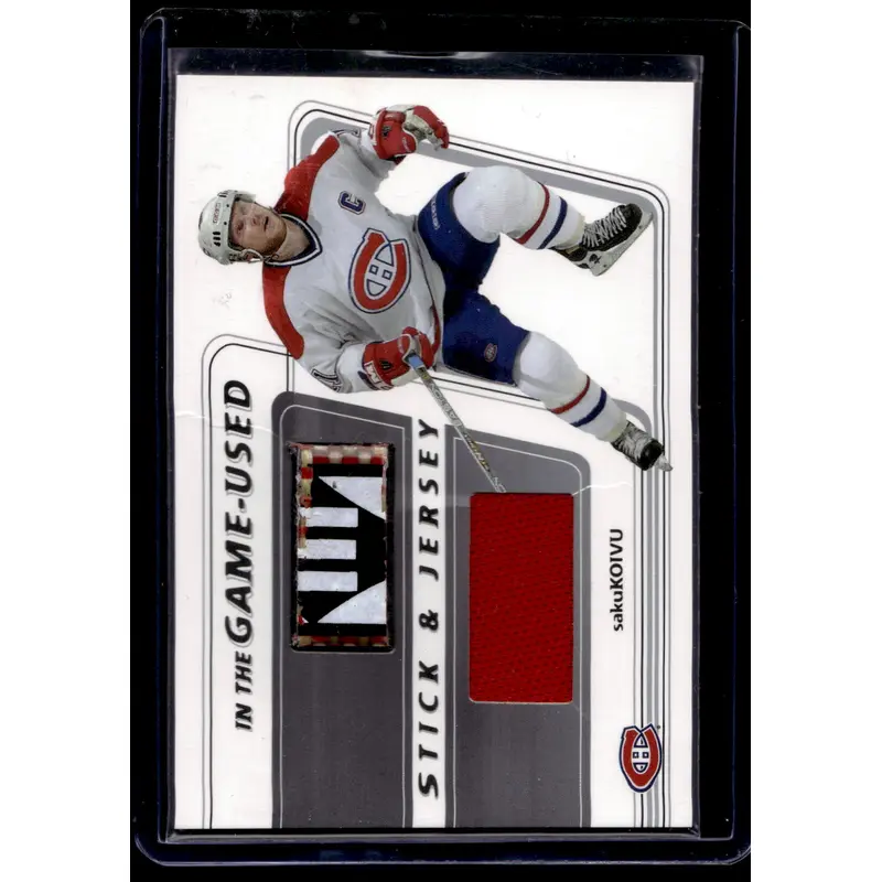 2002-03 In the Game-Used - Stick & Jersey - Saku Koivu #SJ-49