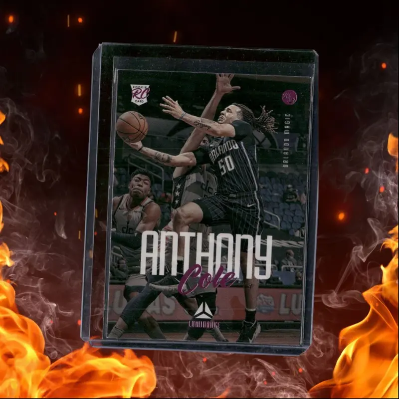 2020-21 Panini Chronicles Cole Anthony Luminance Pink Rookie #137