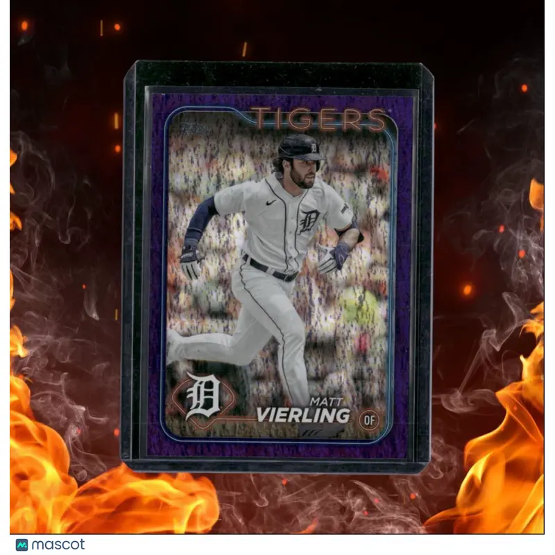 2024 Topps Matt Vierling Purple Speckle Refractor 681/799 #375